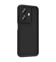 Oppo A3 Kılıf Kamera Korumalı Ananas Silikon Kapak (Siyah)