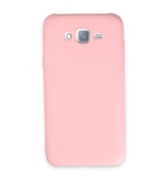 Samsung Galaxy J7 Kılıf Nano İçi Kadife Silikon - Pudra