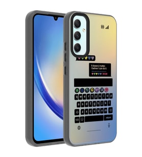Galaxy A24 Kılıf Desenli Zore Dragon Sert Kılıf Klavye