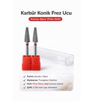 Vladmiva Karbür Çıkartma Freze Başlığı Koni – Kırmızı Bant (Fine) 30.28.01 – adet fiyatı