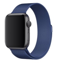 Mi7a Apple Watch Uyumlu Seri 7 6 5 4 3 2 1 Se 42MM-44MM-45MM Metal Hasır Milano Kordon Kayış Mıknatıslı