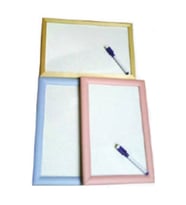 Ant Renkli Çerçeve Yazı Tahtası 20x30 cm (Beyaz)