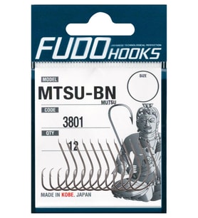 Fudo 3801 MTSU-BN Mutsu Black Nikel Olta İğnesi No:3/0