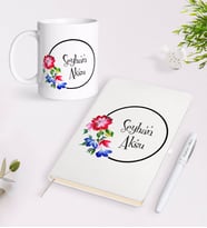 BK Gift Kişiye Özel İsimli Beyaz Defter Kalem Kupa Seti-14