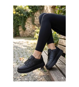 Kadın Siyah Mevsımlık Sneaker Ayakkabı