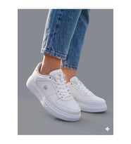 Kadın Beyaz Altın Mevsımlık Sneaker Ayakkabı