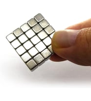 50 Adet 5x5x5 mm Sihirli Manyetik Küp Neodyum Mıknatıs Güçlü Çekim
