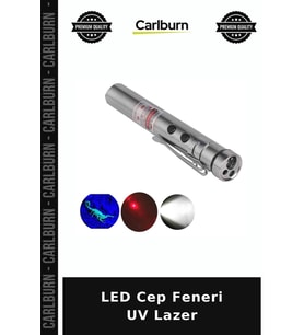 LED Cep Feneri UV Lazer Aydınlatma Aracı Pratik Lamba Araç Gereç