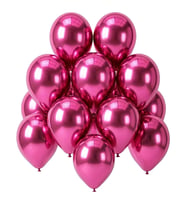 Pembe Renk Lateks krom Balon (30 cm) - 12 Adet