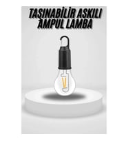 Mey İthalat® Taşınabilir Askılı Ampul Kamp Lambası Askılı Type-C Şarjlı Bahçe Lambası