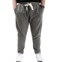 Mode XL Büyük Beden Eşofman Altı Dar Paça Point Designed 20514 Haki