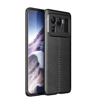 Xiaomi Mi 11 Ultra Kılıf Zore Niss Deri Desenli Silikon Kılıf (Siyah)