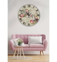 Bilge Retro Tasarımlı Duvar Saati 35x35cm (Baskılı)