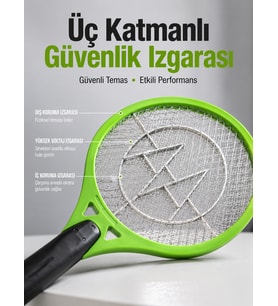 Böcek Önleyici Elektronik Sinek Öldürücü Üç Katmanlı Güvenlik Izgarası Yeni Nesil