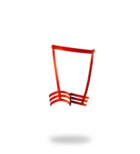 Mulvxbrf Brf02 Kırmızı Jartiyer Harness Deri Zımba Detaylı Bacak Aksesuarı - Brf129 (Mulvix)