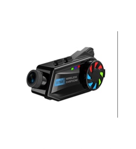 Bt68 Motosiklet Kask Bluetooth Kulaklık 1080p Kamera Ses Kontrolü Video Kayıt Özellikli İntercom