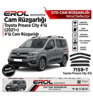 TOYOTA PROACE CITY (2021>) 4'LÜ MUGEN CAM RÜZGARLIĞI