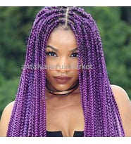 Afrika Örgüsü ve Rasta için Sentetik Saç 165 GR MOR PURPLE