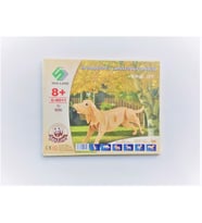 3D Ahşap Köpek Maketi Puzzle