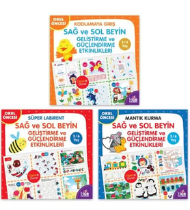 Sağ-Sol Beyin Geliştirme Etkinlikleri Seti (3-6 Yaş)