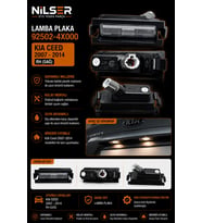 Kia Ceed Plaka Lamba Sağ 2007-2014