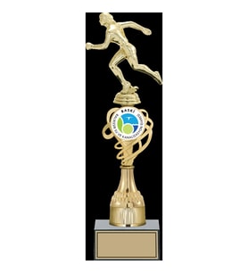 ODAK KUPA - Figürlü Kupalar - Atletizm Kadın Figürlü Kupalar FG-033 C - 38 cm