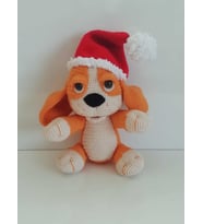 Yılbaşı Köpeği Amigurumi Organik Oyuncak