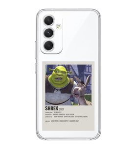 Samsung Galaxy A54 Uyumlu Shrek Minimalsit Poster Desenli Şeffaf Telefon Kılıfı