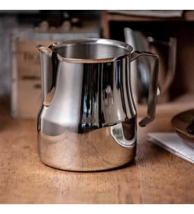 Paslanmaz Çelik Süt Potu - Kahve Potu - Pitcher Sütlük - Süt Köpürtücü - Köpürtme Kabı - 350 ml