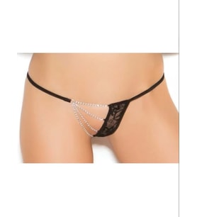 Mulvxbrf Brf02 Zincirli Dantelli String-Tanga (Mulvix)