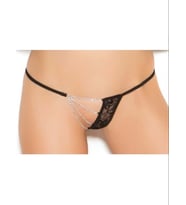 Mulvxbrf Brf02  Zincirli Dantelli String-Tanga (Mulvix)