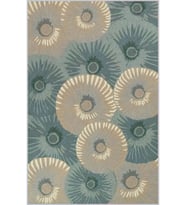 Eliana Home Baskılı, Yıkanabilir Kaymaz Taban Salon Halısı LNA1751 100x150 cm (Yeşil)