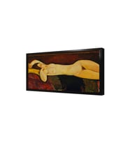 Uzanan Nü Modigliani Çerçeveli Mdf Tablo
