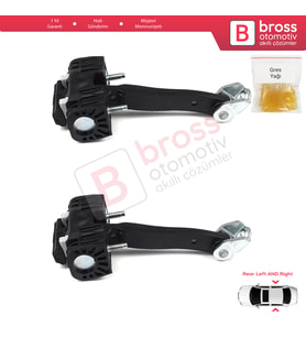 Opel Astra H 4/5 Kapı 2004-2014  5160252 13107851 İçin 2 EA Arka Sağ ve Sol Kapı Gergi Yayı