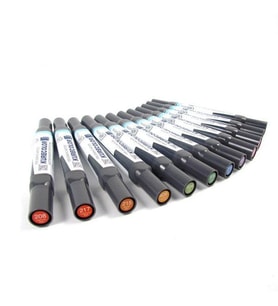 Zig Kurecolor Twin S Marker Kalem 12 RENK SET BRILLIANT COLORS 