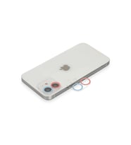 Newface Apple iPhone 12 Renkli Kamera Lens Koruma Cam - Pembe-Mavi