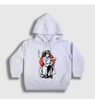 Presmono Unisex Çocuk Beyaz Giyu Tomioka V2 Anime Demon Slayer Kimetsu No Yaiba Kapüşonlu Sweatshirt 299011tt