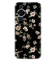 Huawei Nova 12S Kılıf Boutique Baskılı Resimli Siyah Fon Çiçek Pcode -045