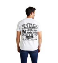 Erkek Vintage Limited Edition Baskılı Tişört Nostaljik Retro Tasarım Orijinal Parçalar Günlük Rahat