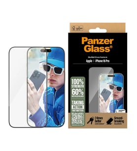 PanzerGlass iPhone 16 Pro UWF Şeffaf Cam Ekran Koruyucu