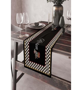 40X140Cm Dokuma Leke Tutmaz Premium Tay Tüyü Kumaş Masa Örtüsü Kitchen Mutfak Runner Rnr435