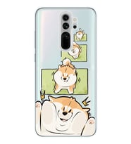 Redmi Note 8 Pro Uyumlu Sevimli Köpek Tasarımlı Şeffaf Telefon Kılıfı
