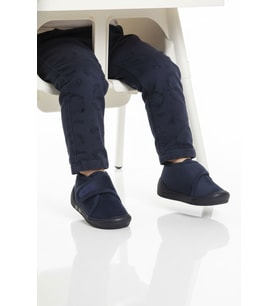 Ayakmod Gri Süet Cırtlı Bebek Panduf Ba&Ba 058989 B (Lacivert)