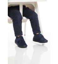 Ayakmod Gri Süet Cırtlı Bebek Panduf Ba&Ba 058989 B (Lacivert)