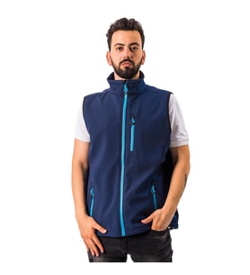 FreeCamp Vest Erkek Softshell Yelek-LACİVERT