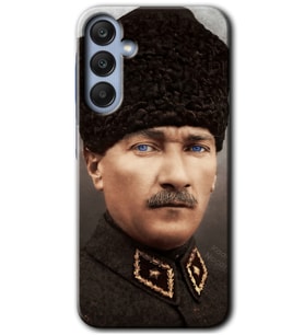 Galaxy A35 Kılıf HD Desen Baskılı Kılıf - Başkomutan Atatürk
