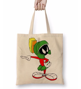Looney Tunes Marvin The Martian Bez Çanta Uzun Saplı