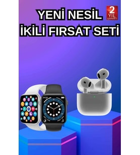 3.Nesil Tws Bluetooth Kulaklık Dokunmatik Ekran Akıllı Saat Sesli Görüşme