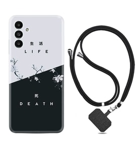 Samsung A23 A31 A32 A50 A51 A52 A53 A70 Kılıf Boyun Askılı Silikon Life and Death 1339