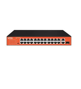 WI-TEK 24port 200w FULL PoE WI-PS526GH 10/100 Yönetilemez Switch